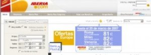 Iberia facturó 450 M € a través de internet en 2006