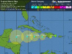 El Caribe en alerta por la tormenta Olga