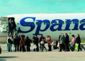 Spanair cerró el año con un incremento del 13% en el número de viajeros