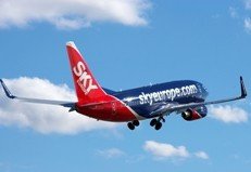 SkyEurope, primera low cost conectada al sistema Sabre