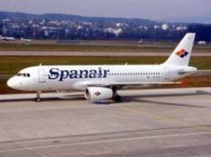 El número de pasajeros de Spanair cae un 9,2%