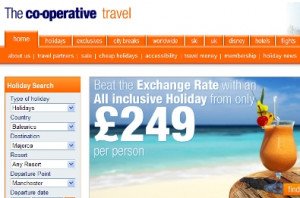 Las ventas de The Co-operative Travel cayeron un 6% en 2009