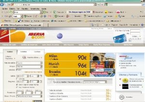 La web de Iberia registra un aumento en ventas del 10%, hasta 587 M €
