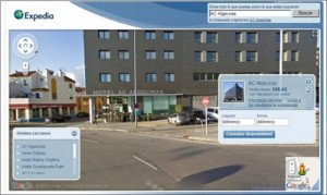 Expedia lanza en España un buscador de hoteles a través de Google Street