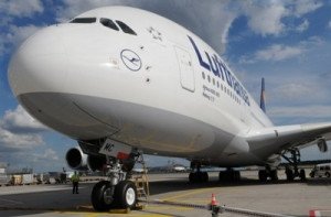 El superjumbo A380 aterriza hoy por primera vez en España con Lufthansa