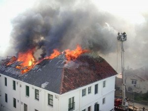 Se incendió exhotel Biarritz de Punta del Este