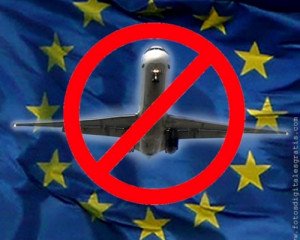 103 aerolíneas prohibidas en los cielos de la UE