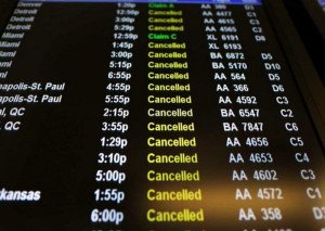 Más de 3.400 vuelos fueron cancelados en EE.UU. en la semana de Navidad