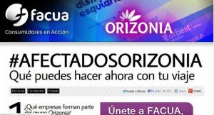 Facua crea una plataforma para los consumidores afectados por Orizonia