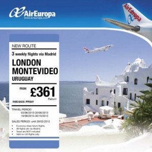 Air Europa promociona en Londres la ruta a Montevideo vía Madrid