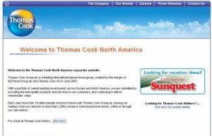 Thomas Cook vende su negocio en Norteamérica