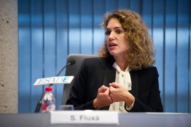 Sabina Fluxá, vicepresidenta ejecutiva del grupo Iberostar, en un momento de su intervención en la jornada sobre empresa familiar organizada por ESADE-Deloitte.