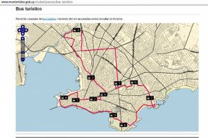 Nueva aplicación para seguir online el bus turístico de Montevideo