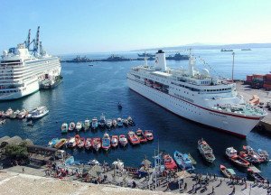 Aumenta un 44% el arribo de turistas de cruceros en Chile