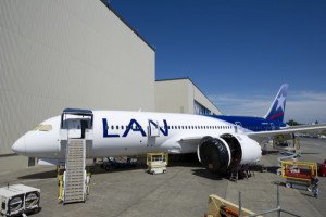 LAN prueba con éxito las nuevas baterías de sus B787 Dreamliner