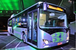 Primer ómnibus eléctrico de Buquebus recorrerá las calles de Colonia