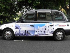 Taxis de Londres promocionan a Uruguay con imágenes turísticas
