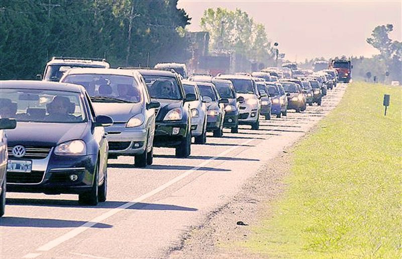 El último fin de semana hubo carreteras congestionadas en Argentina