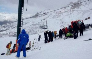 Descarrila aerosilla en el Cerro Catedral de Bariloche: ocho heridos