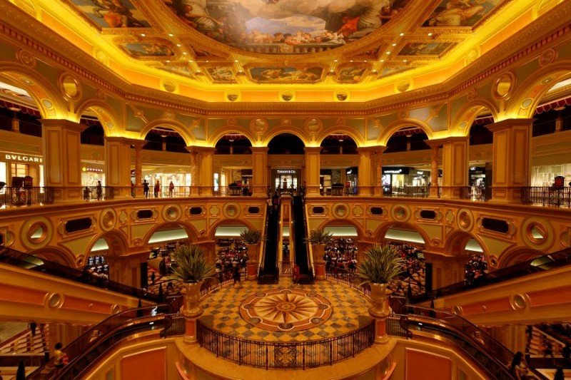 Interior del casino Venetian, de la empresa Las Vegas Sands.