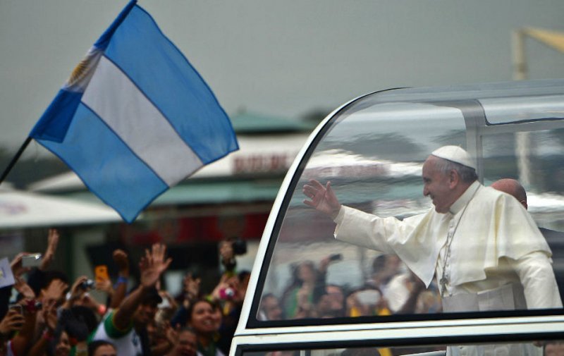 El 40% de extranjeros que viajaron para ver al Papa eran de Argentina.