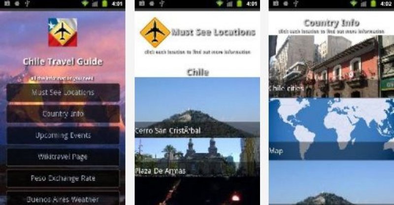 Chile.Travel es una aplicación gratuita para Android y Apple.