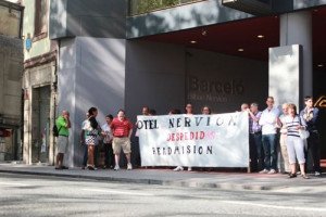 Trabajadores del Barceló Nervión piden la reincorporación de nueve trabajadores despedidos