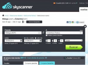 Skyscanner advierte a las OTA de que no pueden subir el precio al final