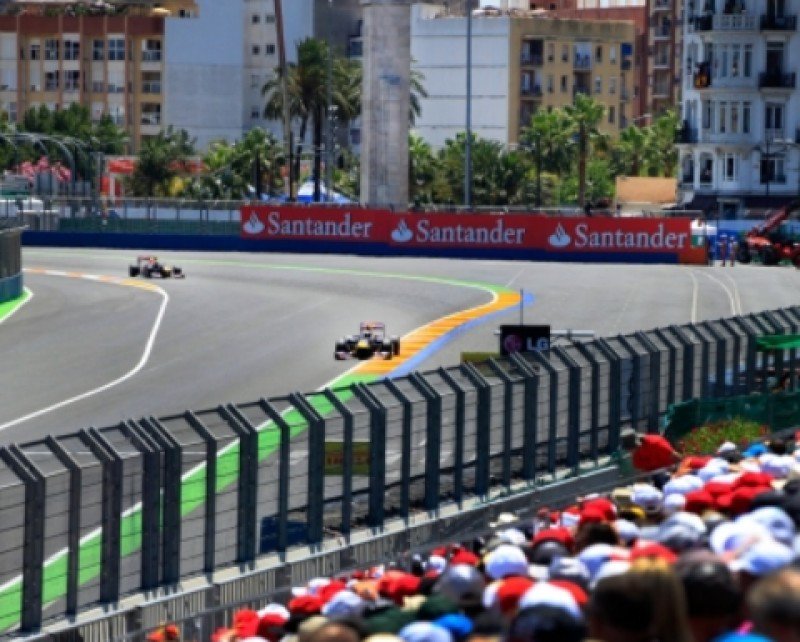 Imagen del circuito urbano de F1 en Valencia-