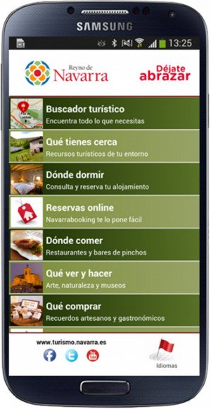 Turismo de Navarra lanza una aplicación para móviles