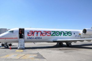 Aerolínea boliviana Amaszonas hizo su primer vuelo en ruta La Paz-Arequipa