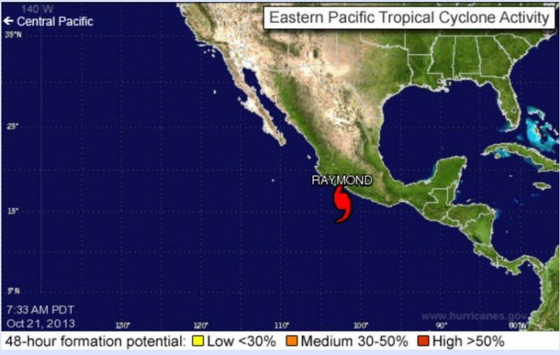 El huracán Raymond amenaza Acapulco Economía
