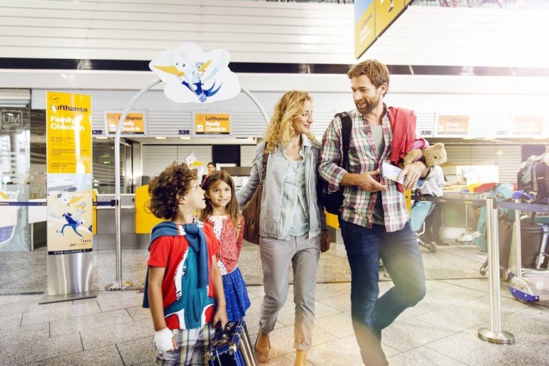 Lufthansa ha lanzado su servicio de check-in especial para familias con niños.