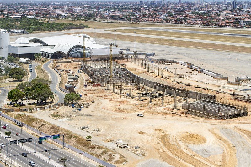 Obras en el aeropuerto de Fortaleza, octubre 2013. Foto: Infraero