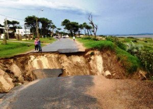 Temporal causó daños en infraestructura turística en Uruguay