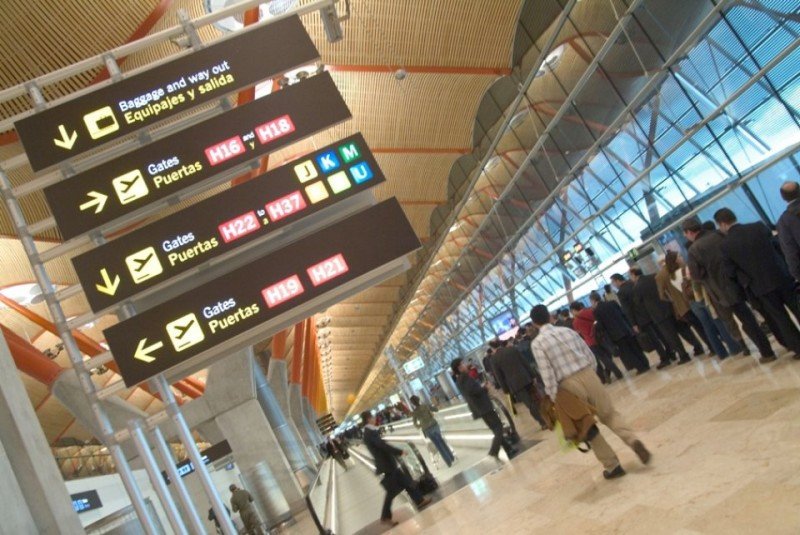 El Aeropuerto de Madrid-Barajas registró crecimiento después de casi tres años.
