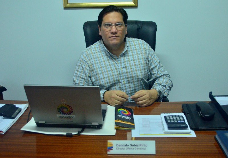 Dannylo Subia Pinto, director de la oficina de Pro Ecuador en Buenos Aires.