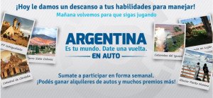 Juego online promueve alquiler de autos en Argentina
