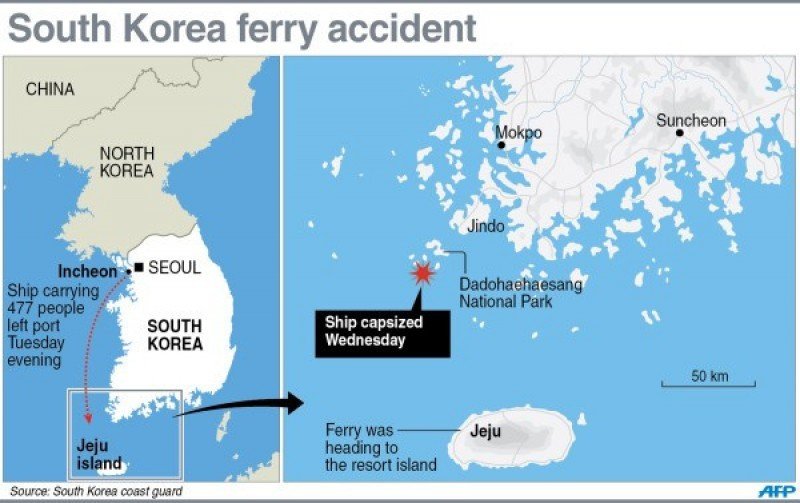 Naufragio en Corea del Sur: detienen al presidente de la naviera por homicidio