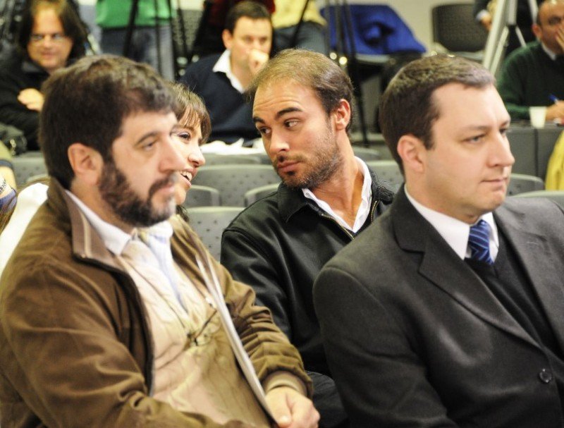 Directivos de Alas Uruguay en la Torre Ejecutiva. Foto: Presidencia de Uruguay (archivo)