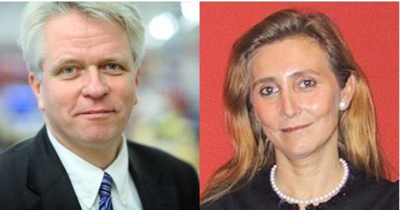 Lars Thykier y Eva Blasco, presidente y vicepresidenta de ECTAA