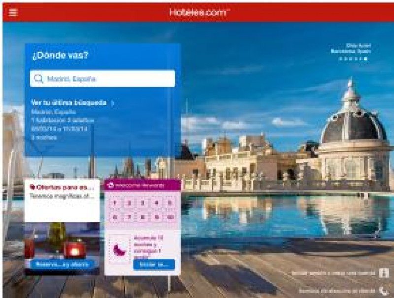 Madrid es, junto con Barcelona y Benidorm, los destinos españoles más demandados por la app de Hoteles.com.