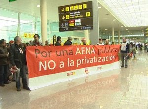 Rechazo sindical a la privatización de Aena Aeropuertos