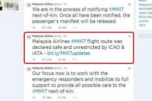 Malaysia Airlines: la ruta del vuelo MH17 era segura según OACI e IATA