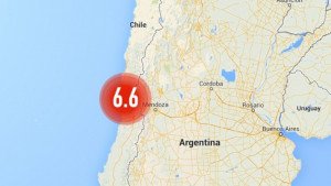 Sismo de magnitud 6,6 en el centro de Chile