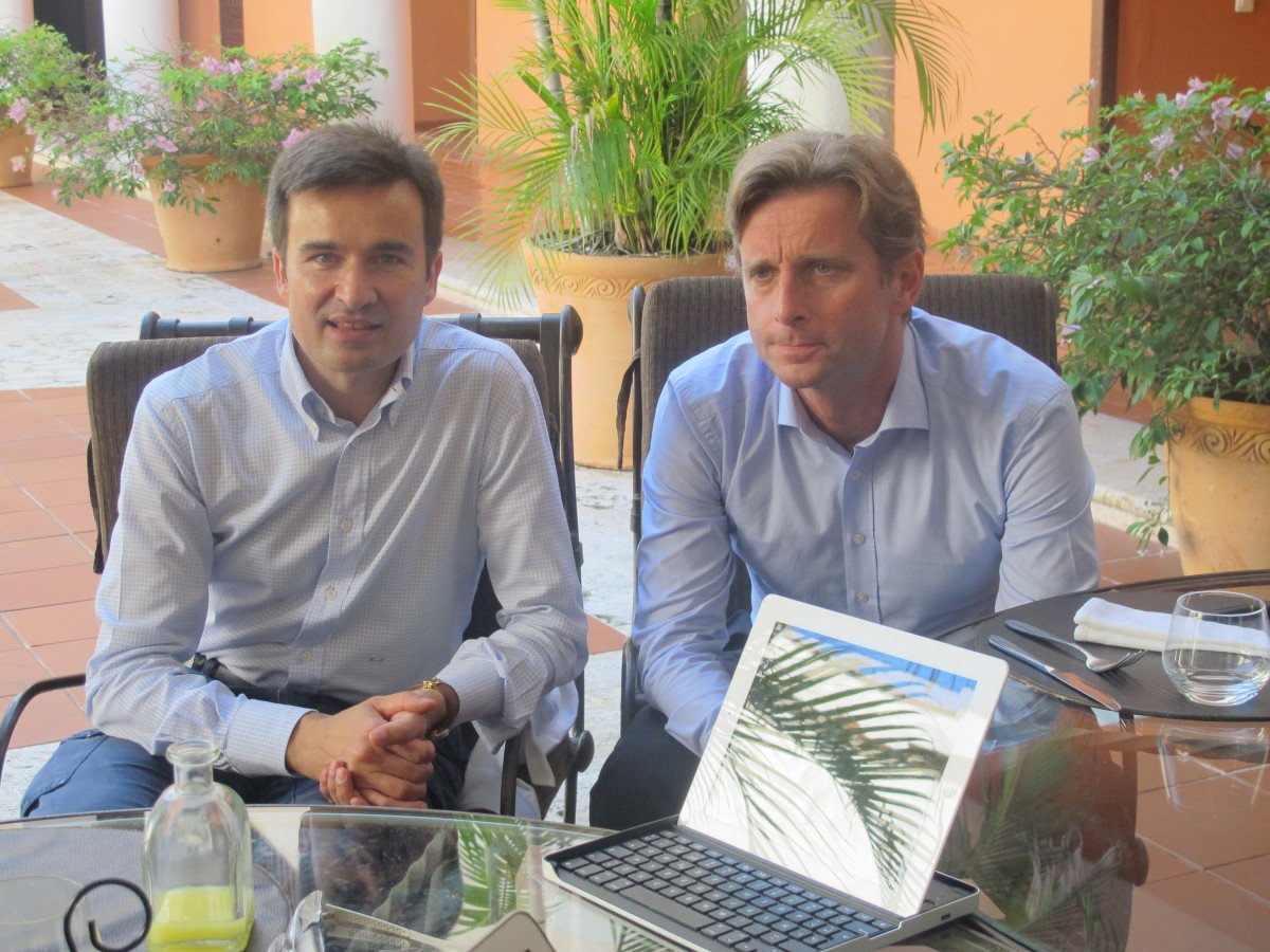 Marco Sansavini, director comercial de Iberia, y Frédéric Martinez, director de Ventas para América Latina.