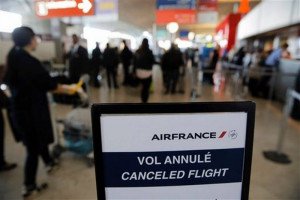 Las agencias francesas pierden 5 M € en la primera semana de huelga de Air France