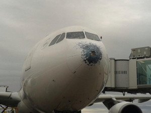 Avión de Air Europa fue dañado por granizo cuando volaba a Buenos Aires