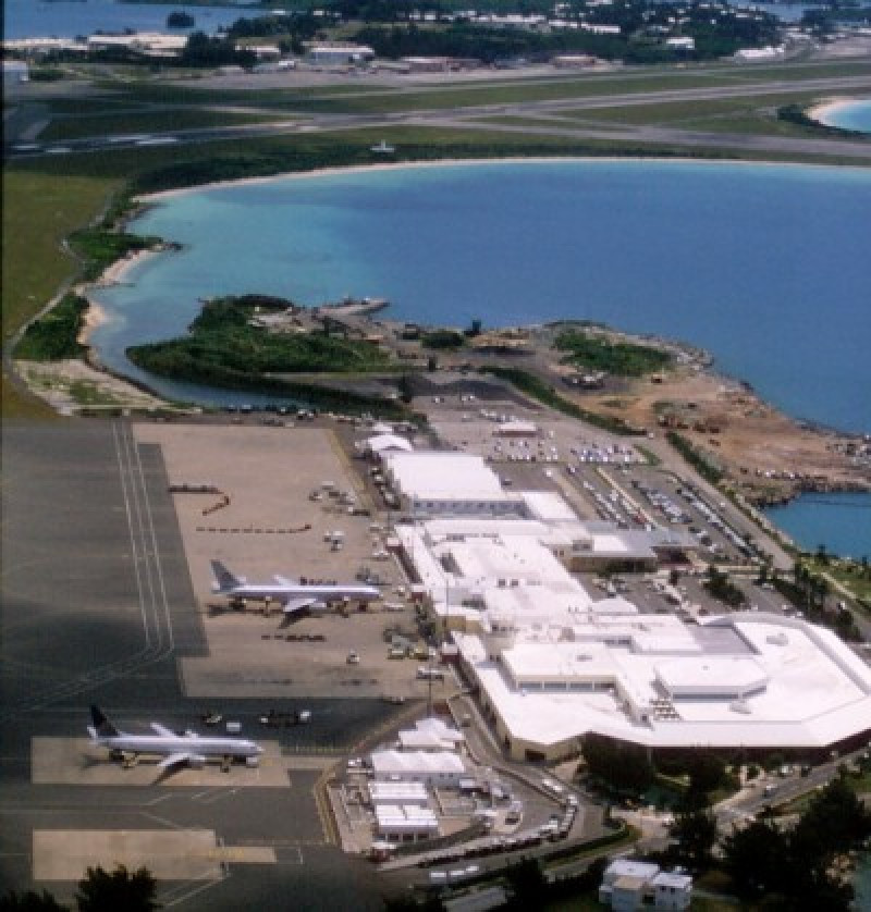 Actual aeropuerto que sirve a las islas Bermudas.
