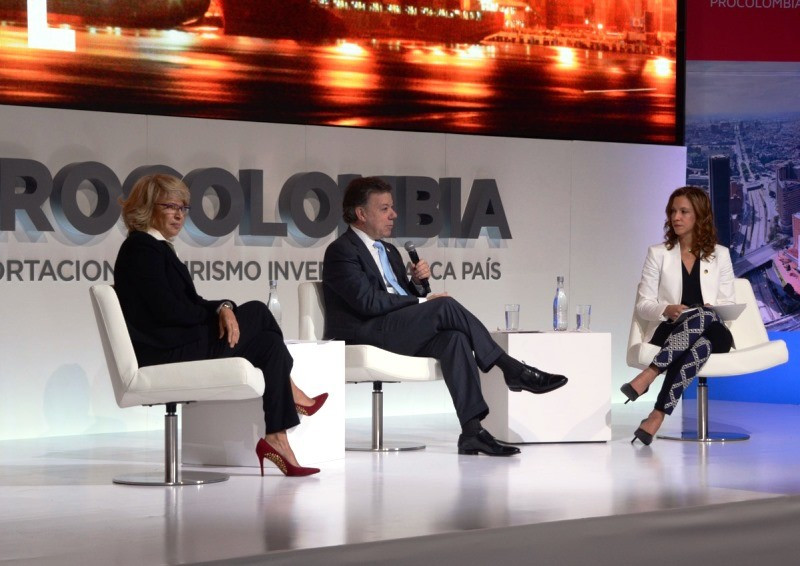 El presidente Juan Manuel Santos presentó el nuevo organismo de promoción de Colombia.